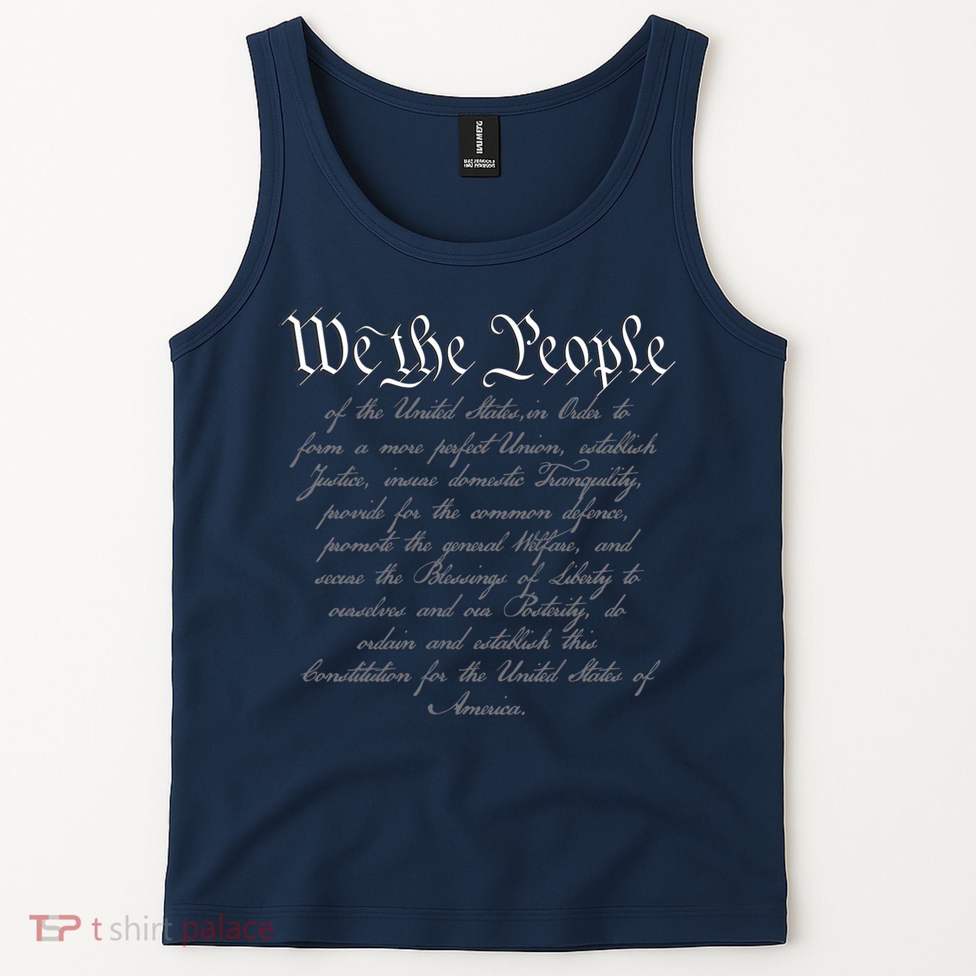 We The People US Constitution 4th Of July Patriotic Tank Top
