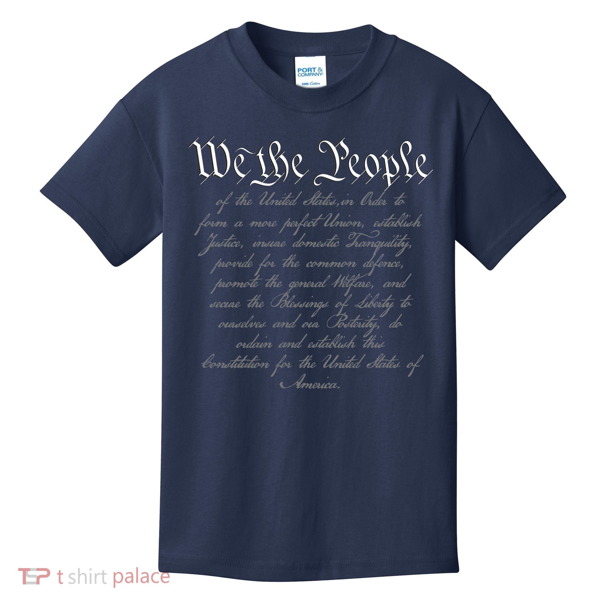 We The People US Constitution 4th Of July Patriotic Kids T-Shirt