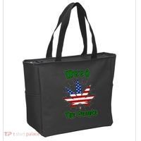 Weed The People Marijuana Usa Flag Funny Tote Bag thumb 2