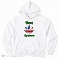Weed The People Marijuana Usa Flag Funny Hoodie thumb 0