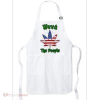 Weed The People Marijuana Usa Flag Funny Apron thumb 0