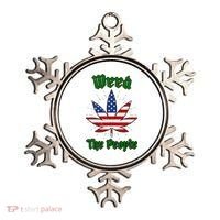 Weed The People Marijuana Usa Flag Funny Ornament thumb 0