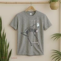 Working The Pole Funny Nurse Dancing Skeleton Halloween Cute T-Shirt thumb 2