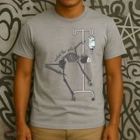 Working The Pole Funny Nurse Dancing Skeleton Halloween Cute T-Shirt thumb 3