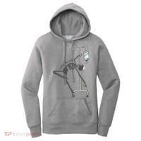 Working The Pole Funny Nurse Dancing Skeleton Halloween Cute Women's Hoodie thumb 0