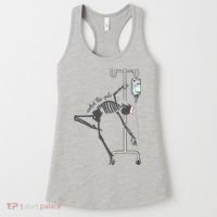 Working The Pole Funny Nurse Dancing Skeleton Halloween Cute Women's Tank Top thumb 0