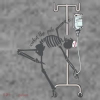 Working The Pole Funny Nurse Dancing Skeleton Halloween Cute Women's Tank Top thumb 5
