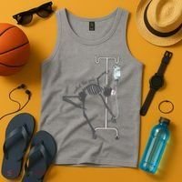 Working The Pole Funny Nurse Dancing Skeleton Halloween Cute Tank Top thumb 4