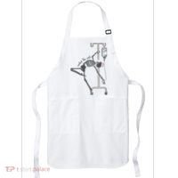 Working The Pole Funny Nurse Dancing Skeleton Halloween Cute Apron thumb 0