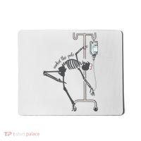 Working The Pole Funny Nurse Dancing Skeleton Halloween Cute Mousepad thumb 0