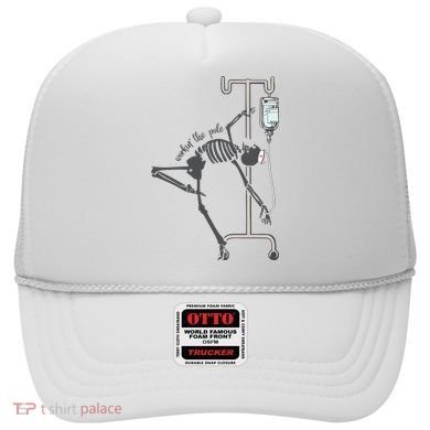 Working The Pole Funny Nurse Dancing Skeleton Halloween Cute Hat