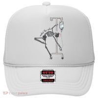 Working The Pole Funny Nurse Dancing Skeleton Halloween Cute Hat thumb 0