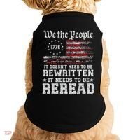 We The People Constitution Needs To Reread Usa Flag July 4th Doggie Tank thumb 0