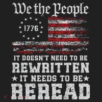 We The People Constitution Needs To Reread Usa Flag July 4th Hat thumb 2