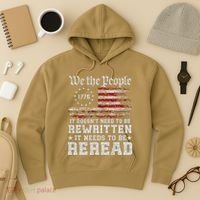 We The People Constitution Needs To Reread Usa Flag July 4th Hoodie thumb 3