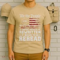 We The People Constitution Needs To Reread Usa Flag July 4th T-Shirt thumb 6