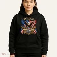 We The People Patriotic 250th Anniversary Eagle 1776-2026 Hoodie thumb 5