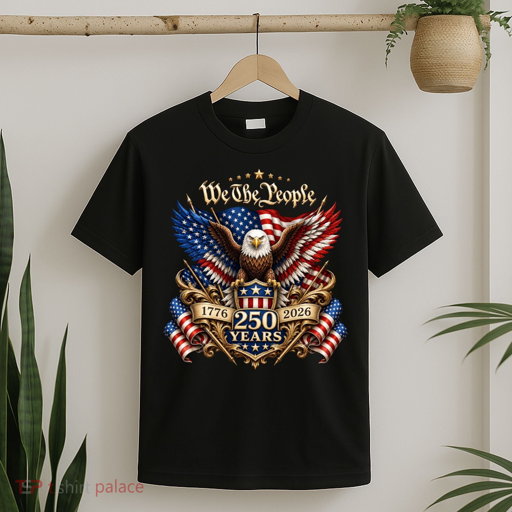 We The People Patriotic 250th Anniversary Eagle 1776-2026 T-Shirt
