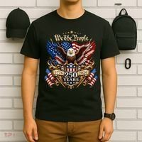 We The People Patriotic 250th Anniversary Eagle 1776-2026 T-Shirt thumb 6