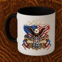 We The People Patriotic 250th Anniversary Eagle 1776-2026 Coffee Mug thumb 2
