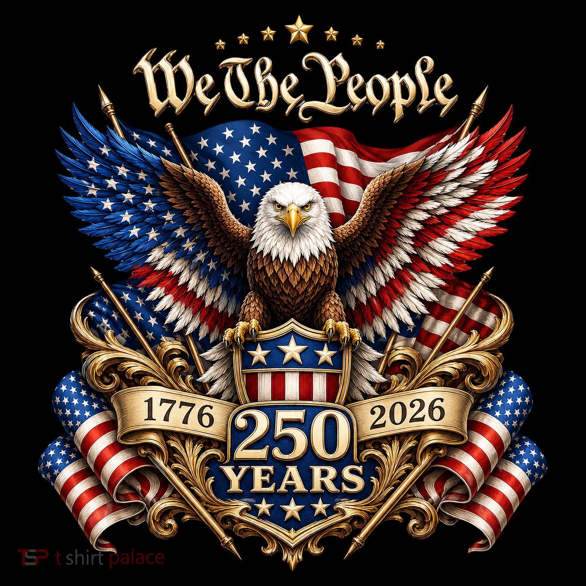 We The People Patriotic 250th Anniversary Eagle 1776-2026 Coffee Mug