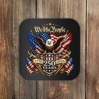 We The People Patriotic 250th Anniversary Eagle 1776-2026 Coaster thumb 0
