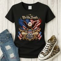We The People Patriotic 250th Anniversary Eagle 1776-2026 Women's T-Shirt thumb 3