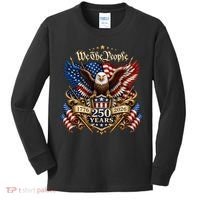 We The People Patriotic 250th Anniversary Eagle 1776-2026 Kids Long Sleeve Shirt thumb 0