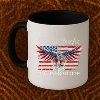 We The People Are Pissed Off Eagle USA Flag Patriotic Coffee Mug thumb 2