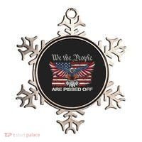 We The People Are Pissed Off Eagle USA Flag Patriotic Ornament thumb 0