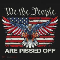 We The People Are Pissed Off Eagle USA Flag Patriotic Ornament thumb 1