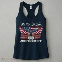 We The People Are Pissed Off Eagle USA Flag Patriotic Women's Tank Top thumb 3
