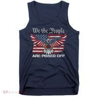 We The People Are Pissed Off Eagle USA Flag Patriotic Tank Top thumb 0