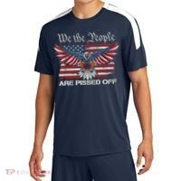 We The People Are Pissed Off Eagle USA Flag Patriotic Sport-Tek Competitor United Soccer Jersey thumb 0