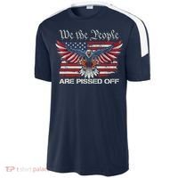 We The People Are Pissed Off Eagle USA Flag Patriotic Sport-Tek Competitor United Soccer Jersey thumb 2