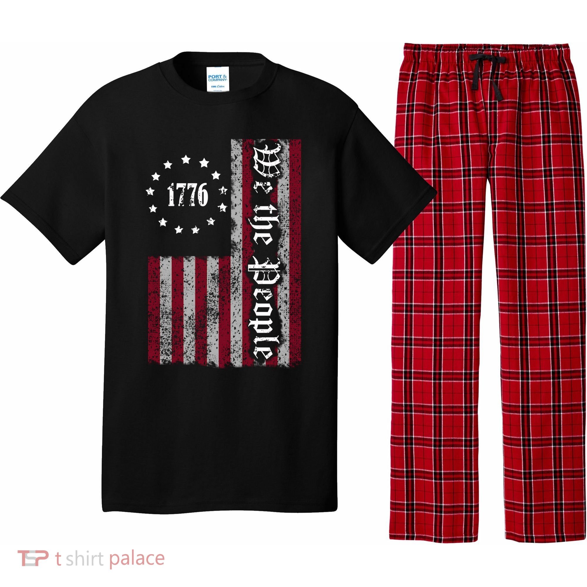 We The People Flag Pajama Set