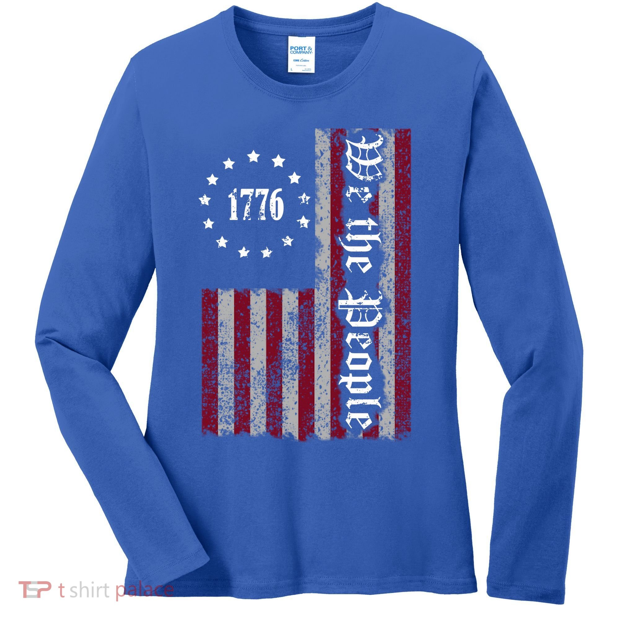 We The People Flag Women's Long Sleeve Shirt