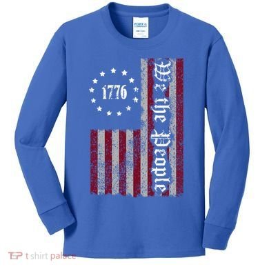 We The People Flag Kids Long Sleeve Shirt