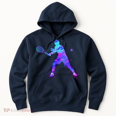 Watercolor Tennis Player Hoodie