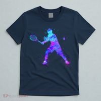 Watercolor Tennis Player T-Shirt thumb 5