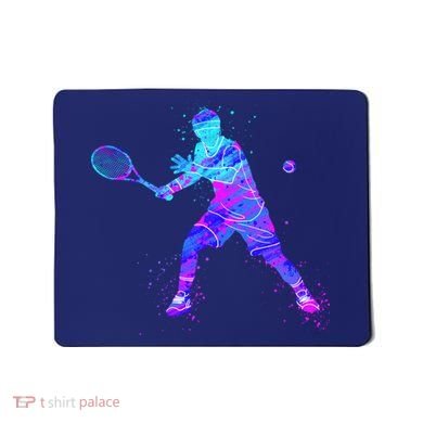 Watercolor Tennis Player Mousepad