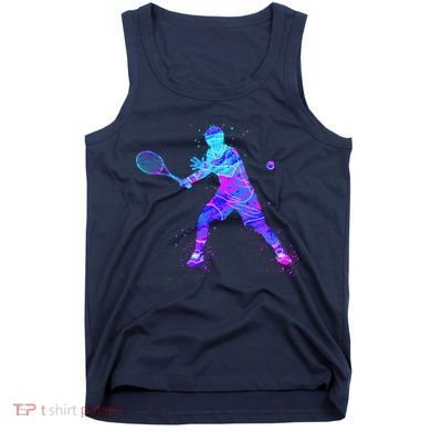 Watercolor Tennis Player Tank Top