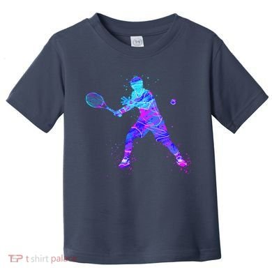 Watercolor Tennis Player Toddler T-Shirt