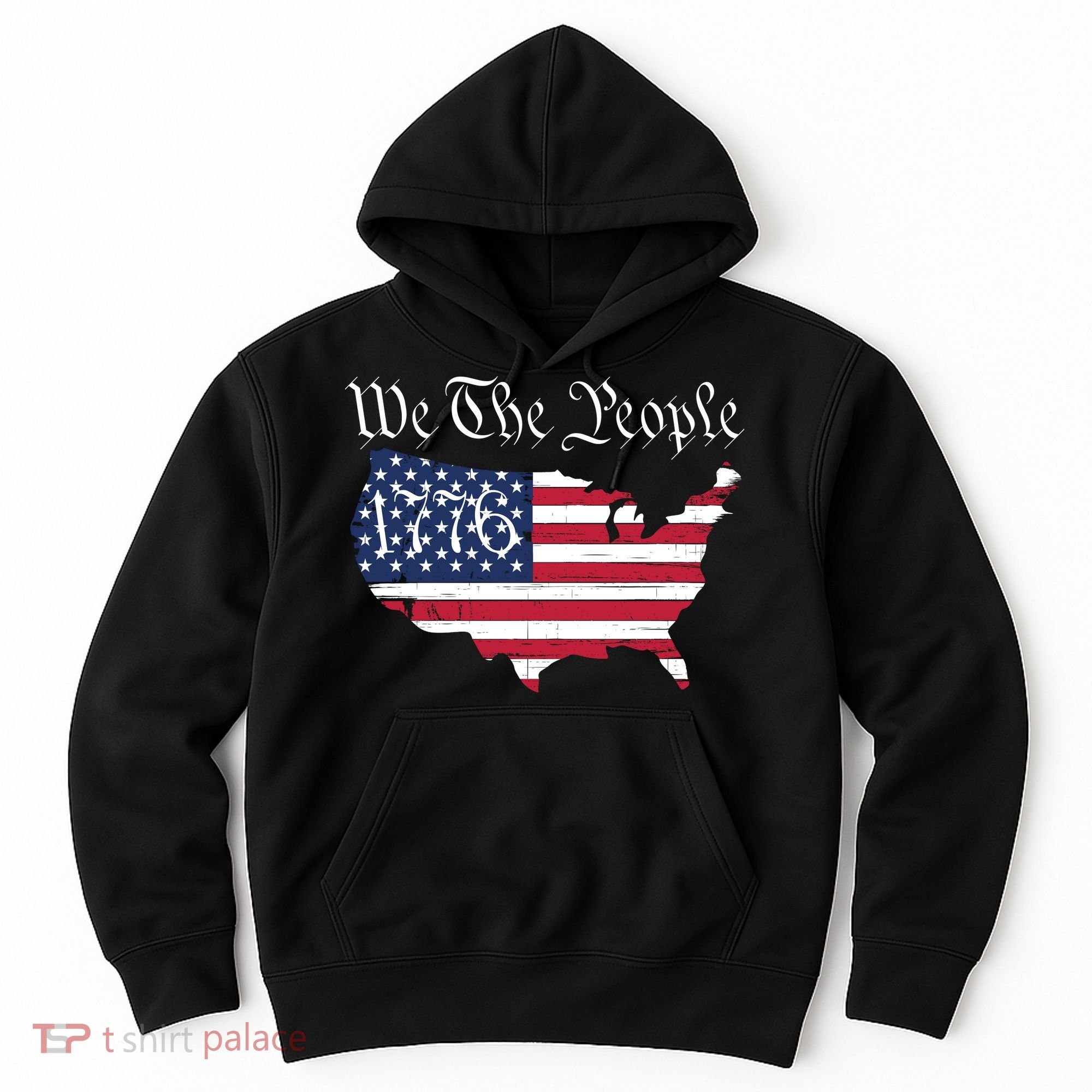 We The People 1776 Conservative Patriotic American US Constitution American Hoodie