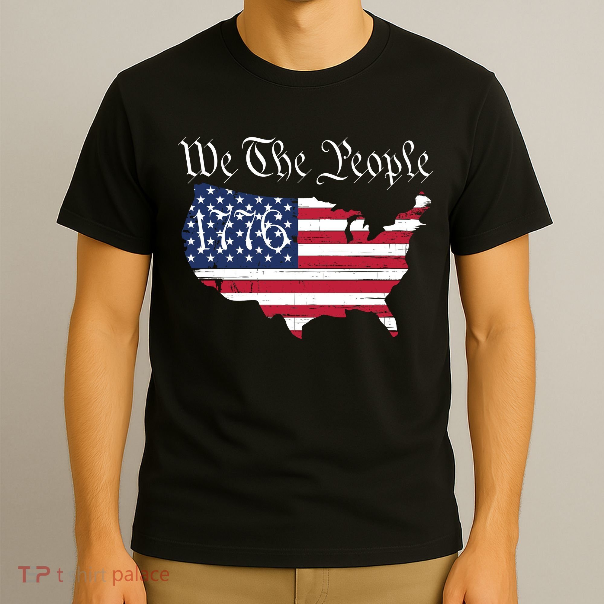 We The People 1776 Conservative Patriotic American US Constitution American T-Shirt