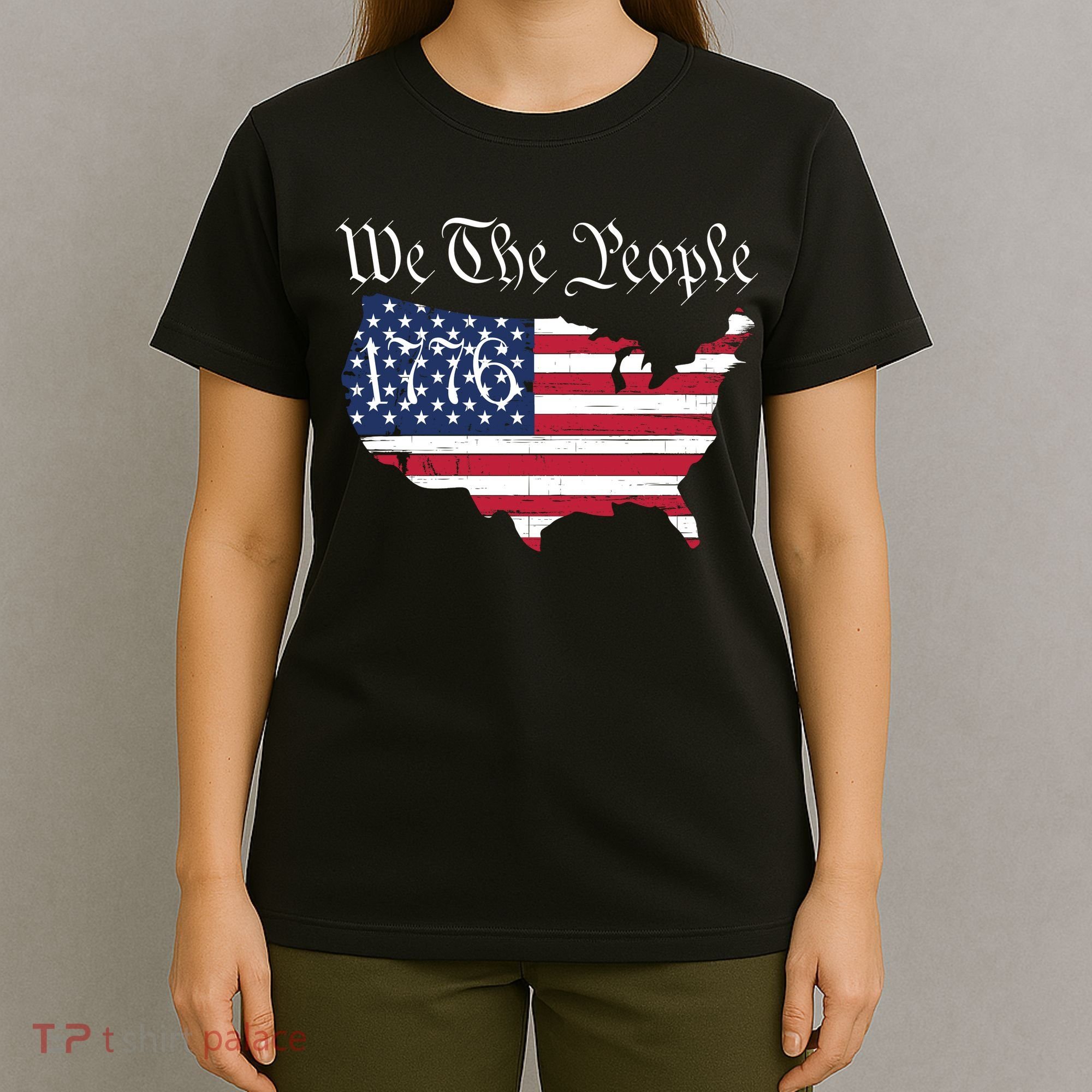 We The People 1776 Conservative Patriotic American US Constitution American T-Shirt