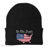 We The People 1776 Conservative Patriotic American US Constitution American Beanie thumb 0