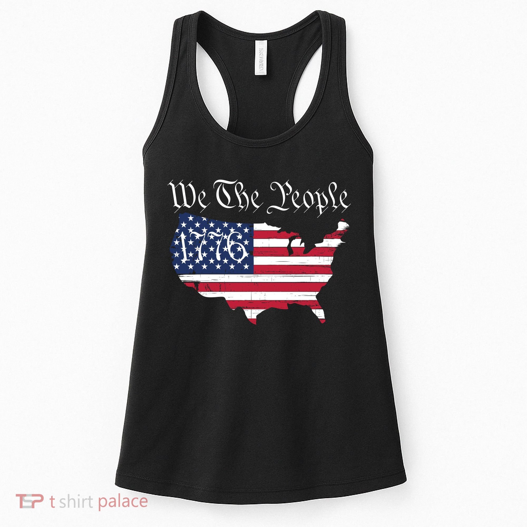 We The People 1776 Conservative Patriotic American US Constitution American Women's Tank Top