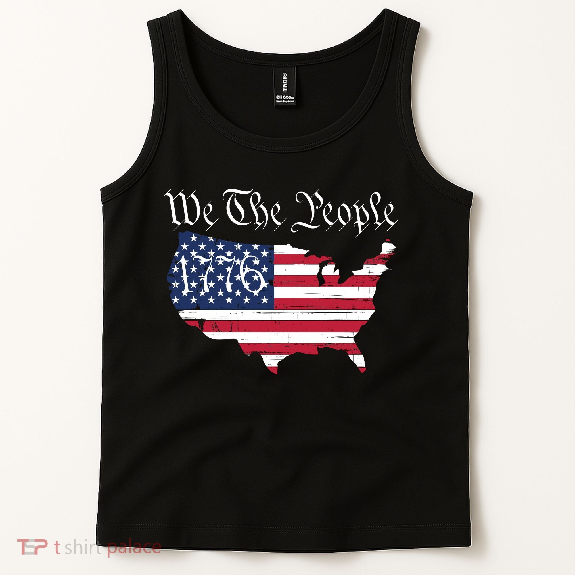 We The People 1776 Conservative Patriotic American US Constitution American Tank Top