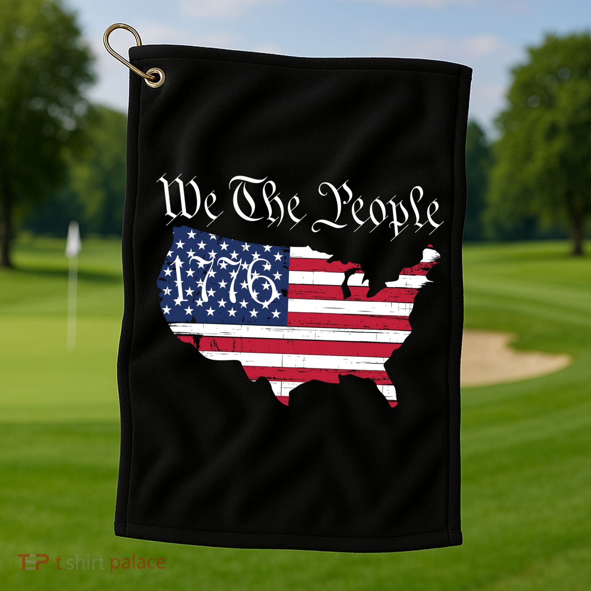 We The People 1776 Conservative Patriotic American US Constitution American Golf Towel